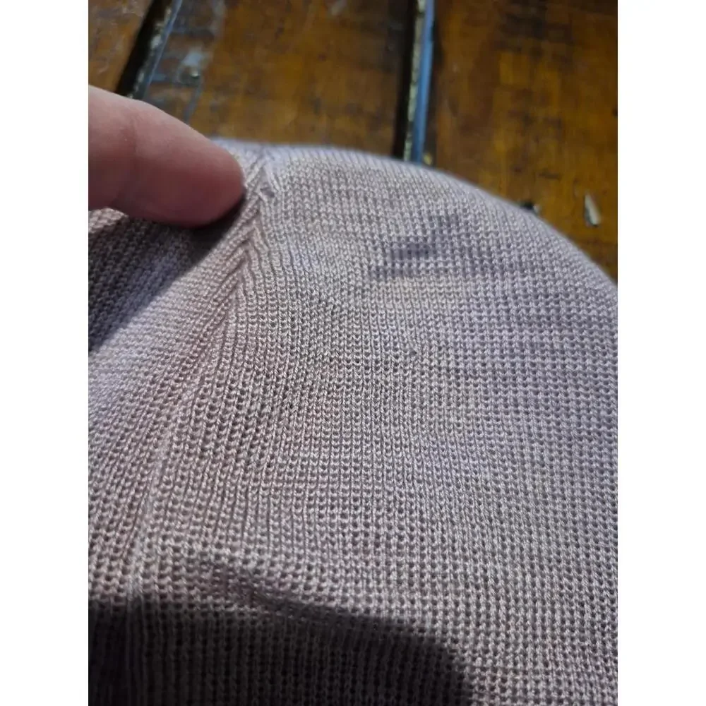 Adidas Men’s 2 Pack Grove Knit Cuff Beanies Wonder Beige / Violet NEW - Picture 7 of 8